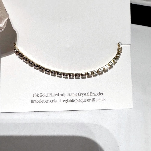 👑 Stunning Ettika 18k Gold Plated Adjustable Crystal Bracelet - Brand New 👑 - Picture 8 of 14